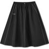 Classic Series Loose Breathable Versatile A-Line Casual Long Skirt Women Skirts Midnight-Black L225W033-03B6