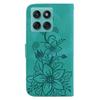 For Motorola Edge 60 5G/60 Fusion 5G Case Lily Flower Imprint Leather Phone Cover with Stand