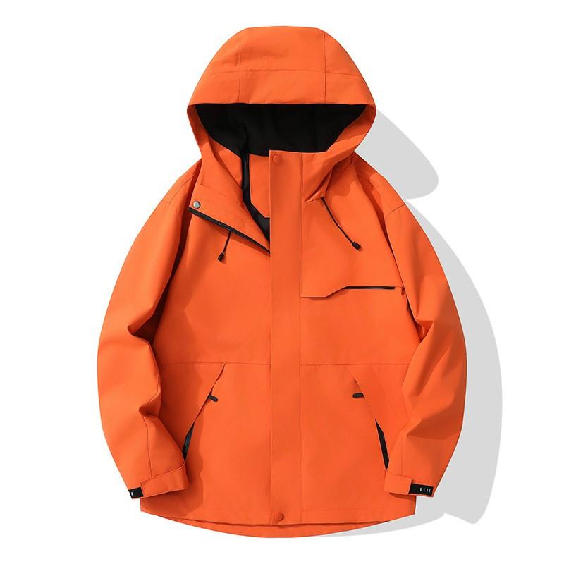 Unisex Lightweight Outdoor Windproof Waterproof Jacket Gore-Tex Fabric Breathable Hiking Raincoat With Hood