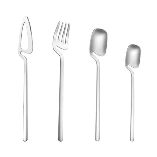 4 Delige Ophangbare Servies Set Roestvrij Staal Vork Mes Lepels Bestek Keukengerei Servies Set