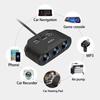 3 In 1 Dual USB Socket 120W Car Cigarette Lighter Splitter 12/24V Fast Charger Plug Phone Power Adapter For Car DVR GPS Dashcam