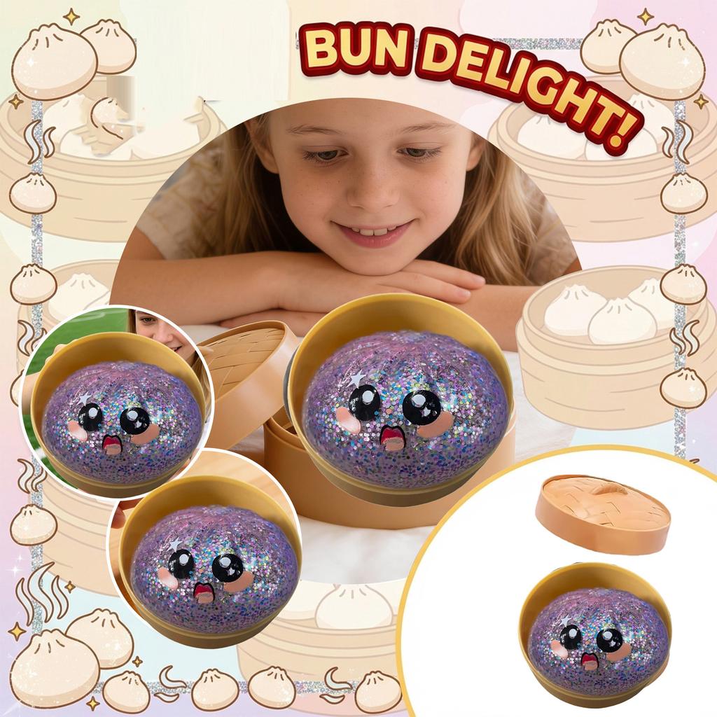 Realistic Giant Steamed Bun, A Toy With A Steamer, A Slow- Dough Ball Designed For Stress Relief.