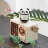 S-1 Pc Japanese Ceramic Panda Doll Crafts Panda Tumbler Toy Lucky Charm Fortune Ornament Landscape Home Office Desk Decor