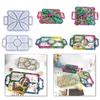 DIY Epoxy Crystal Valentines Day Four-Leaf Grass Storage Box Mold for Soap Candle Holder Jewelry Storage Home Decor