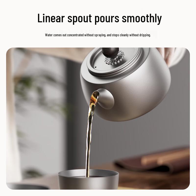 TILIVING Pure Titanium Portable Gongfu Tea Set