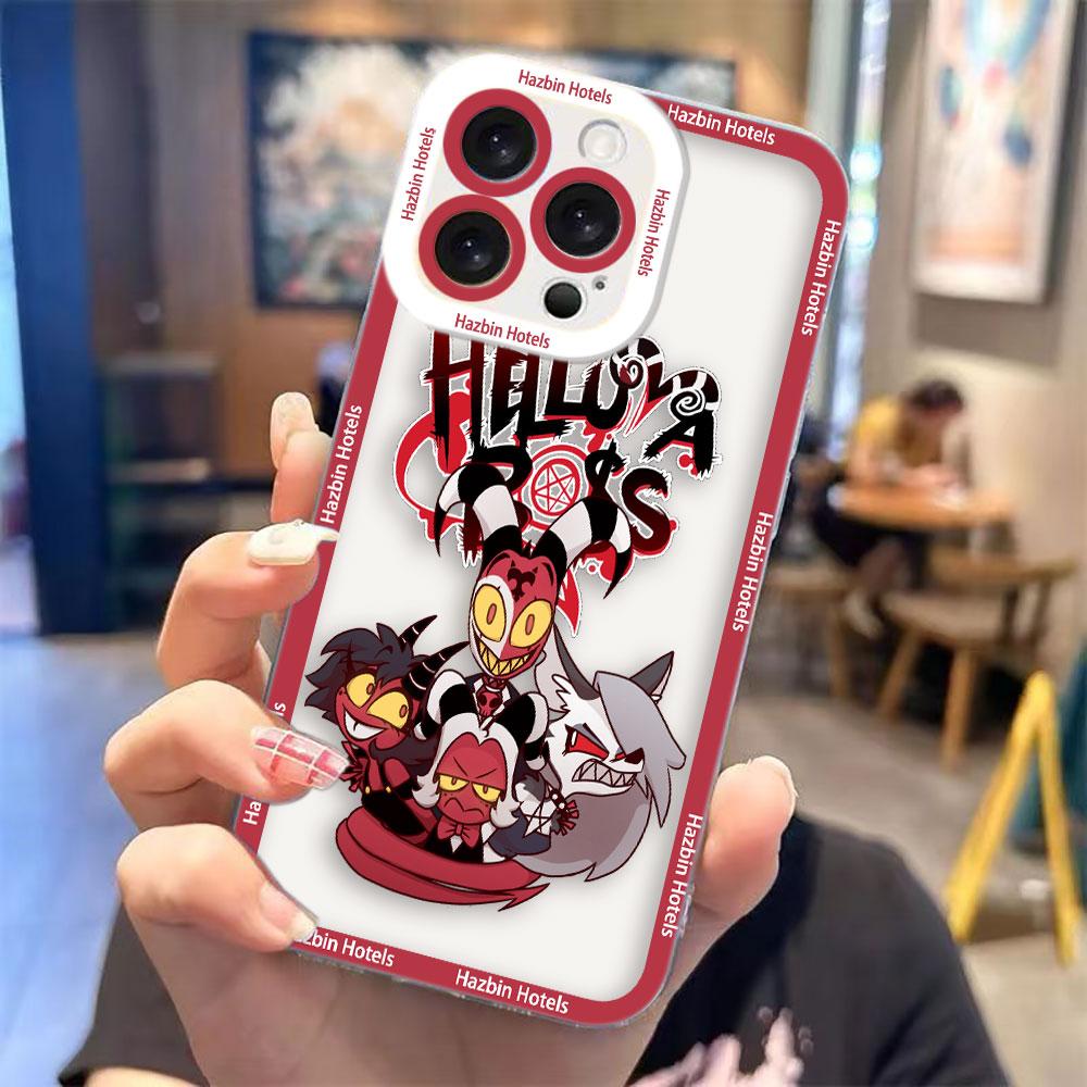 

Cartoon H-Hazbin H-Hotels Clear Phone Case For Samsung A72 A71 A57 A56 A55 A53 A52 A51 A36 A35 A33 A32 A26 A25 A24 A23 A22 Case Samsung A355G