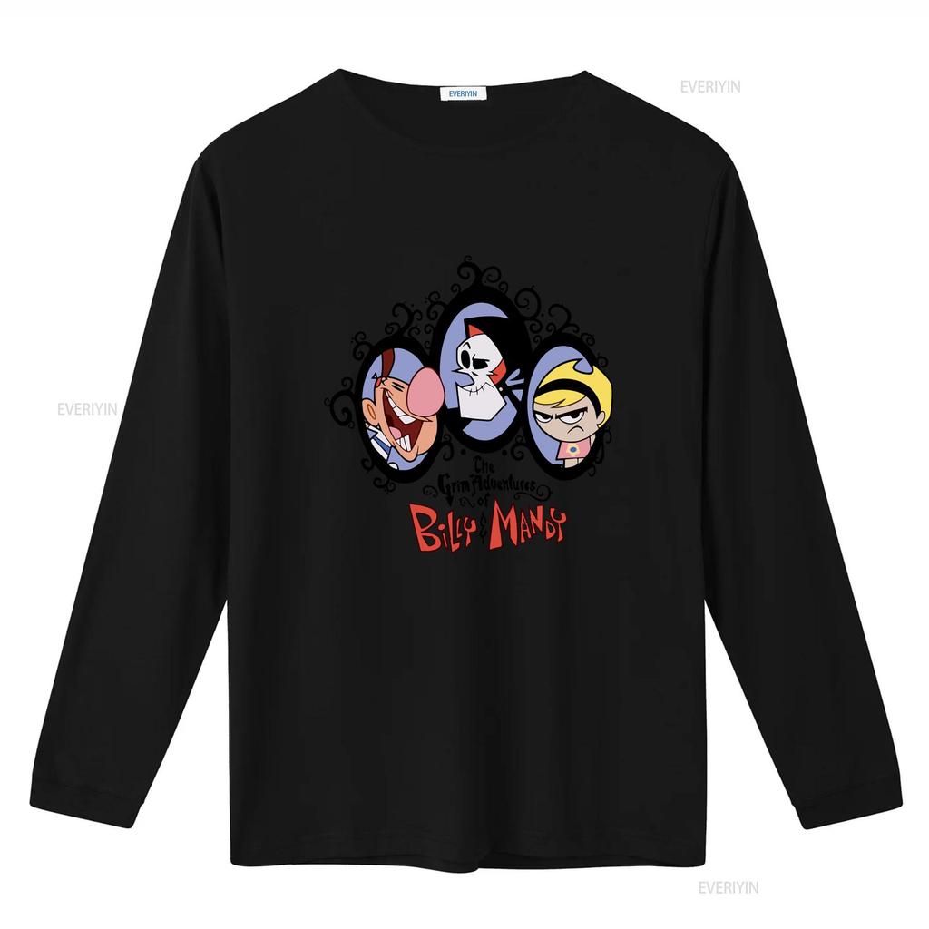 The Grim Adventures Of Billy Unisexdy T Shirt Cotton S 5xl Yi383 Vintage Washed Casual Top For Everyday Wear Stylish Versatile