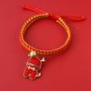 Chinese New Braided Rope Pet Collar Dragon Festive Bell Colorful Decor Cats Dogs