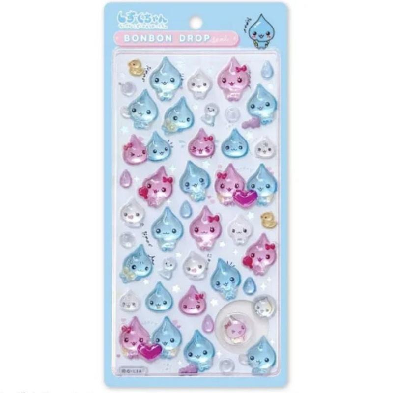 1/6Pcs Diy Small Water Drop 3D Crystal Stickers Kawaii Sparkling Powder Raindrop Lord Crystal Drop Glue Decorative Small Gifts