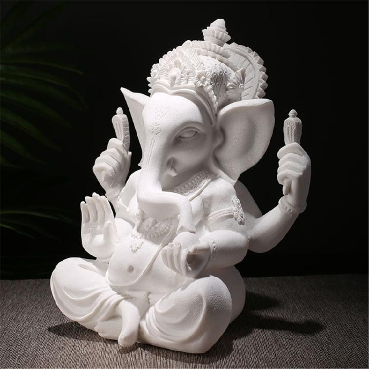 Unique Sandstone Ganeshas Elephant Statue for Personalizeds Home and Office Display