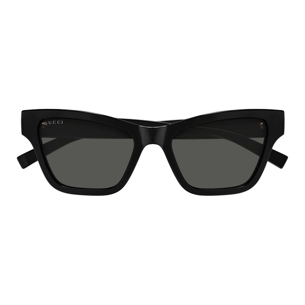 Gucci Logo Injection Cat Eye Sunglasses Unisex Sunglasses Glossy-Black GG1982S001