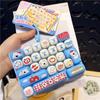 Cartoon 26-Keycap Keychain Toys 26-Key Keyboard Clicker Keychain Stress Releasing Toys Bag Charm Keyboard Keychain
