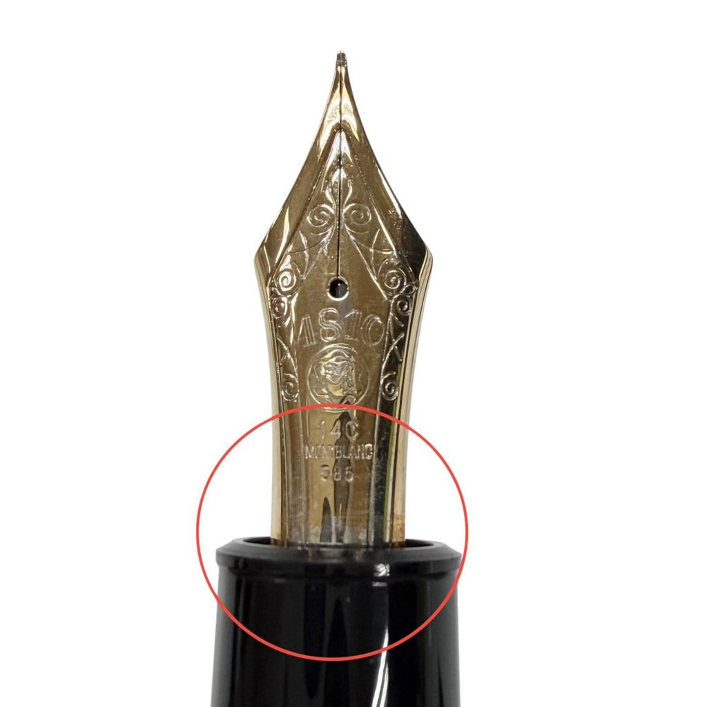Very Good MONTBLANC fountain pen Meisterstück 149 70s White Star black 14K mens Used