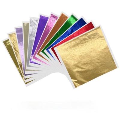 10 ks zlatý fóliový papier na zdobenie pozláteného nábytku, DIY nechty, umenie, remeslá, maľby, živica