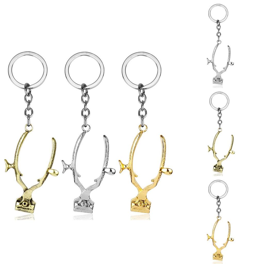 Hairdressing Push Knife Alloy Keychain Pendant For Gift And Travel Souvenirs
