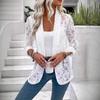 Spring and Summer Suit, Versatile Solid Color Lace Shirt Jacket