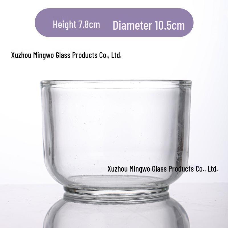 European Style Thick-Walled Crystal Glass Candle Holder for Aromatherapy and DIY Candles