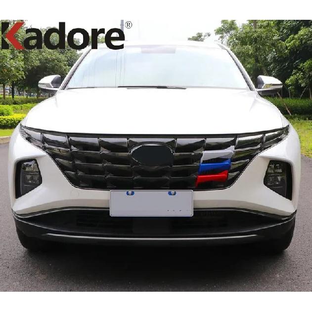 Front Center Grille Grill Cover Trim For Hyundai Tucson    2024 Car Racing Bumper Grills ert Trims Accessories