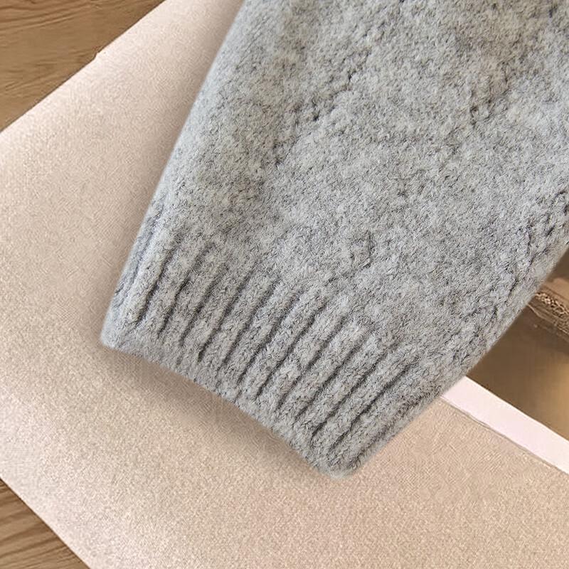 Women's Embroidered Lapel Knit Cardigan