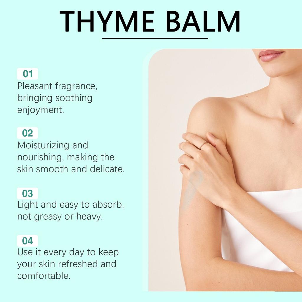 Thyme Balm Soothing And Nourishing Balm Discomfort Relief Aromatherapy Body Balm To Promote Blood Circulation Gentle Nourishing Body Cream