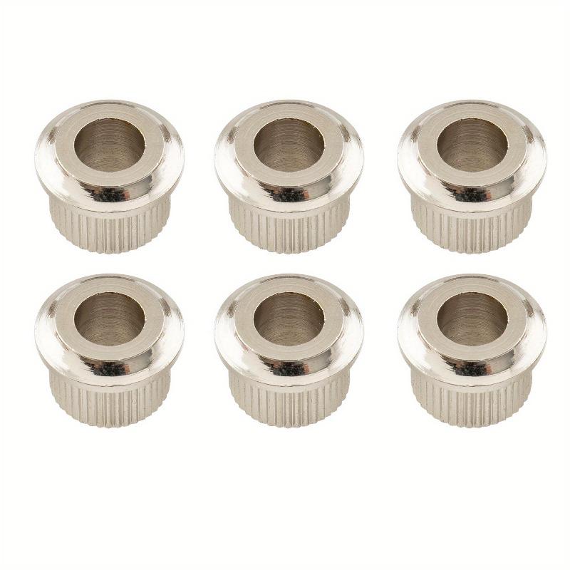 6Pcs/1set Musiclily Pro Steel Vintage/Modern 6mm To 10mm Guitar Tuner Conversion Bushings Tuning Pegs Adapter Ferrules.
