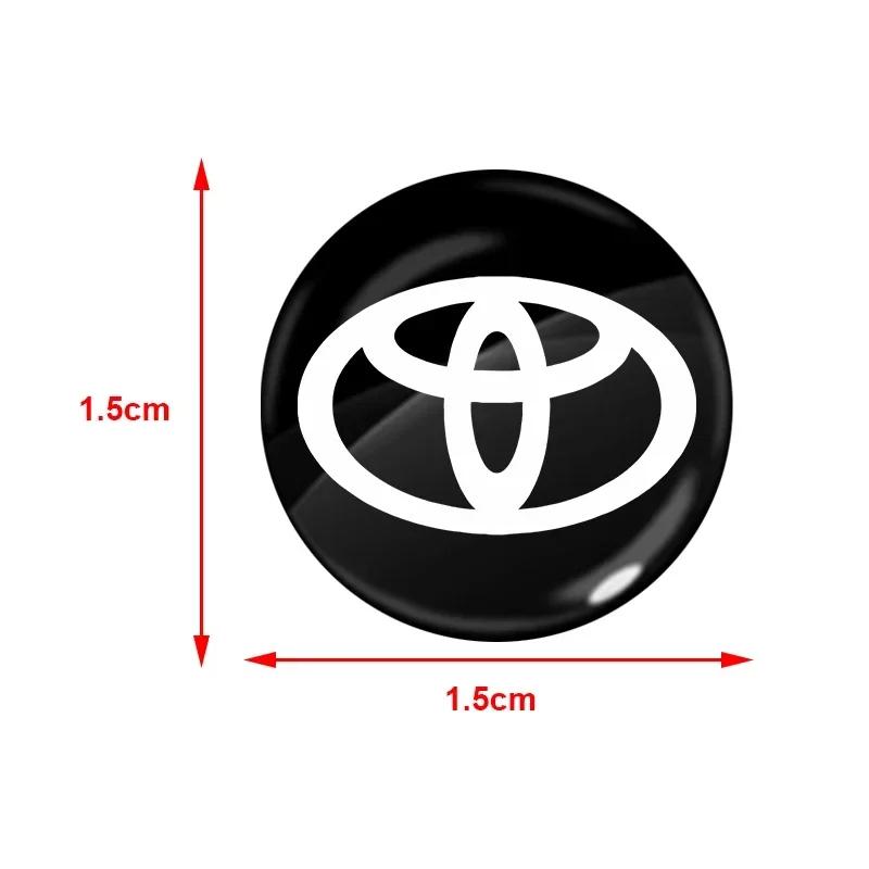 2/4/6Pcs Car Door Lock Keyhole Sticker Emblem Car Protective Sticker For Toyota TRD Racing Supra Corolla Parts Sport Yaris Grmn