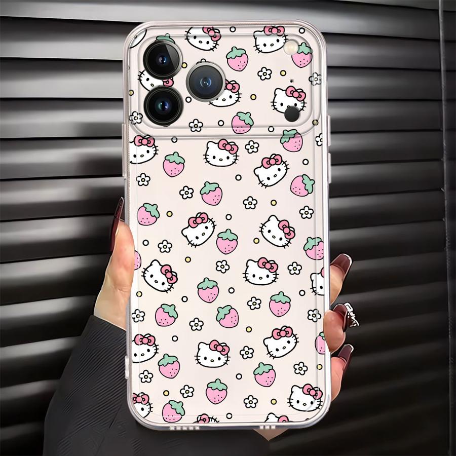 

Case for iPhone 17 Pro Max 14 Plus 7 8 XS Max XR 12 Mini 11 13 Pro 15 Air 16 Soft Phone Cover Sanrio Hello Kitty iPhone 13 Pro Max