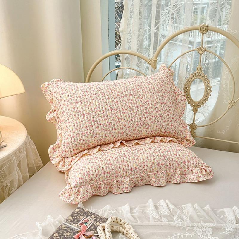 Lace Quilted Cotton Pillowcase Single Dormitory Pillowcase Cotton Inner Liner Sleeve Single and Double Universal Pillow Core Cover Home Textile