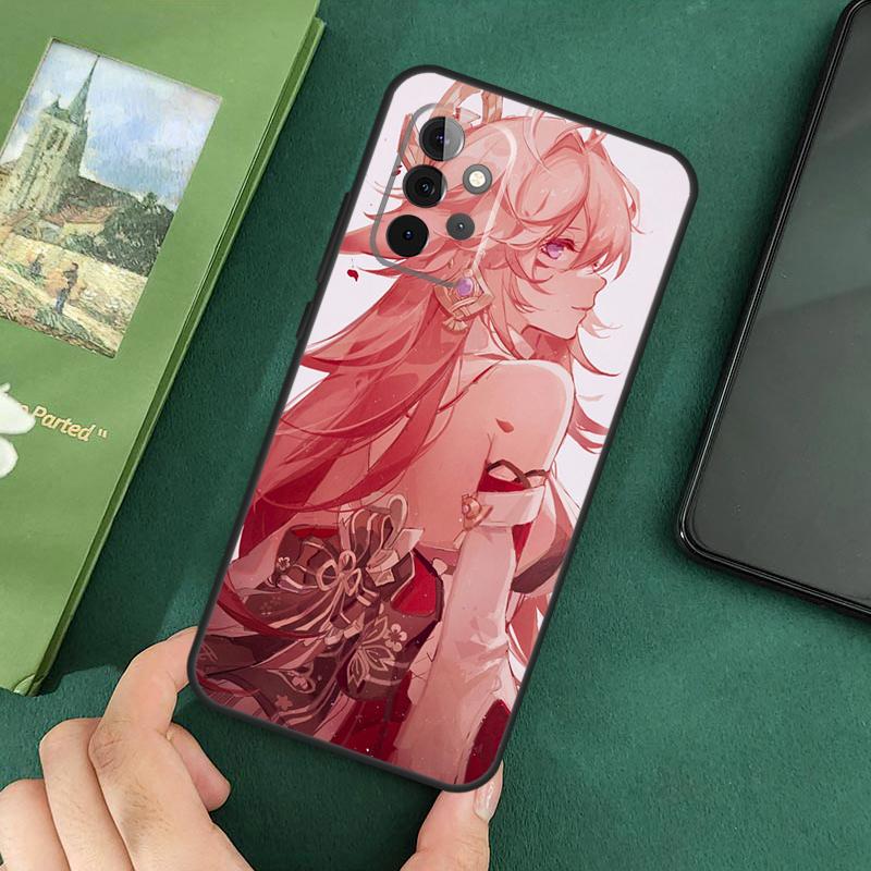 Genshin Impact Yae Miko Cover For Samsung Galaxy A54 A52S A52 A32 A22 A12 A72 A33 A53 A73 A14 A70 A51 A71 Case