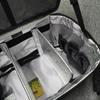 Large Capacity Professional Makeup Organizer Bag with Heat Resistant Curling Iron Pouch for Cosmetics