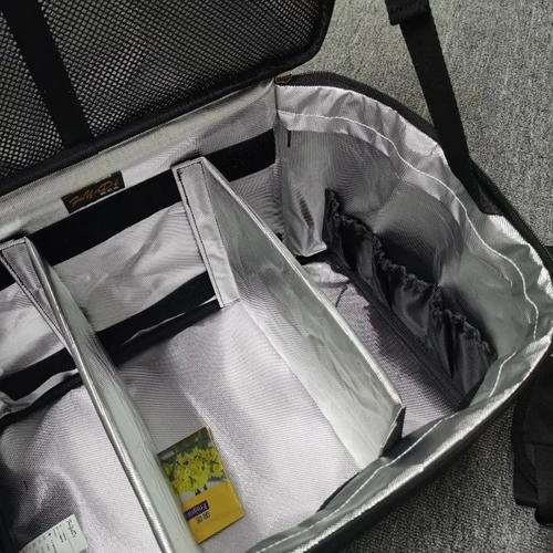 Large Capacity Professional Makeup Organizer Bag with Heat Resistant Curling Iron Pouch for Cosmetics
