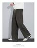 Men's Trendy Loose-Fit Velvet-Lined Sweatpants - Autumn/Winter Straight-Leg Dad Style