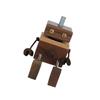 Shaking Wooden Man Car Ornament With Moving Arms Legs Magnetic Base Handcrafted Desk Decors Unique Gift