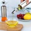 Leak-Proof Glass Oil and Vinegar Dispenser Bottle with No-Drip Seal