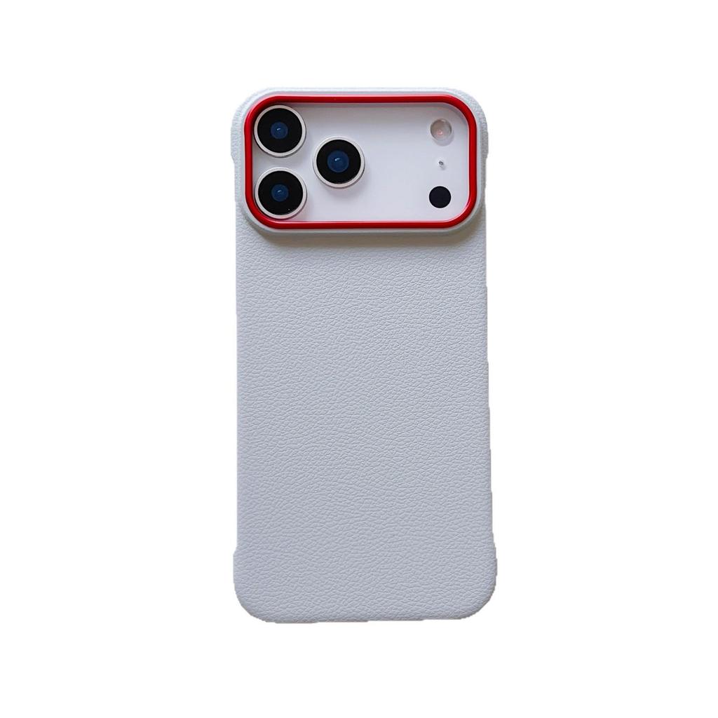 Frameless Leather Drop-proof MagSafe Case for iPhone 17/17 Pro Max - Nude Feel