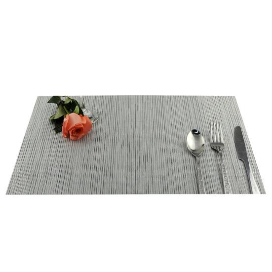 

Моющаяся подставка для столовых приборов из ПВХ, изоляционный защитный коврик для стола, нескользящая подставка для чаши, подставка для подставок серый