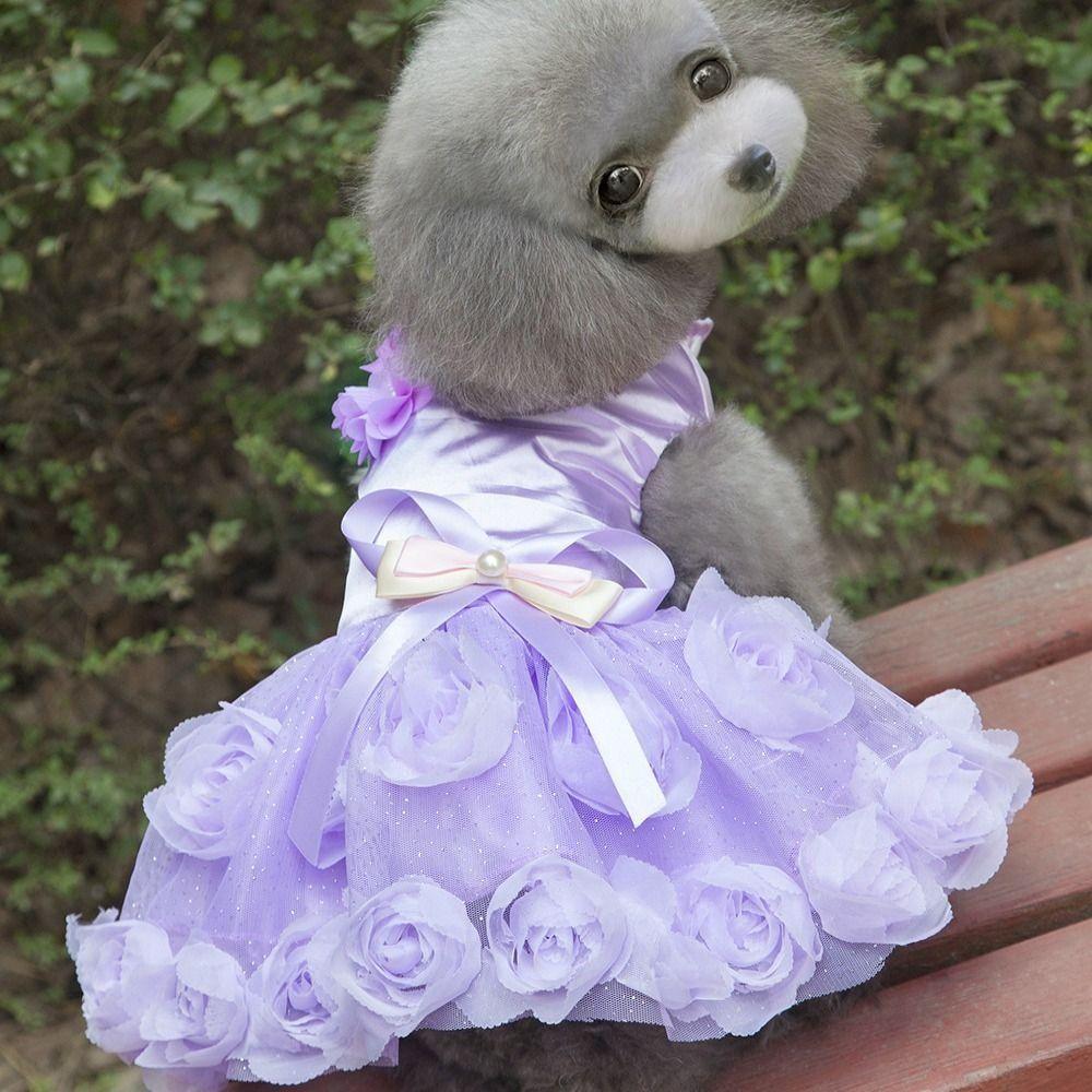 Princess Dress Chihuahua Wedding Dress Apparel Dog Skirts Dog Dress Pet Supplies Puppy Clothes