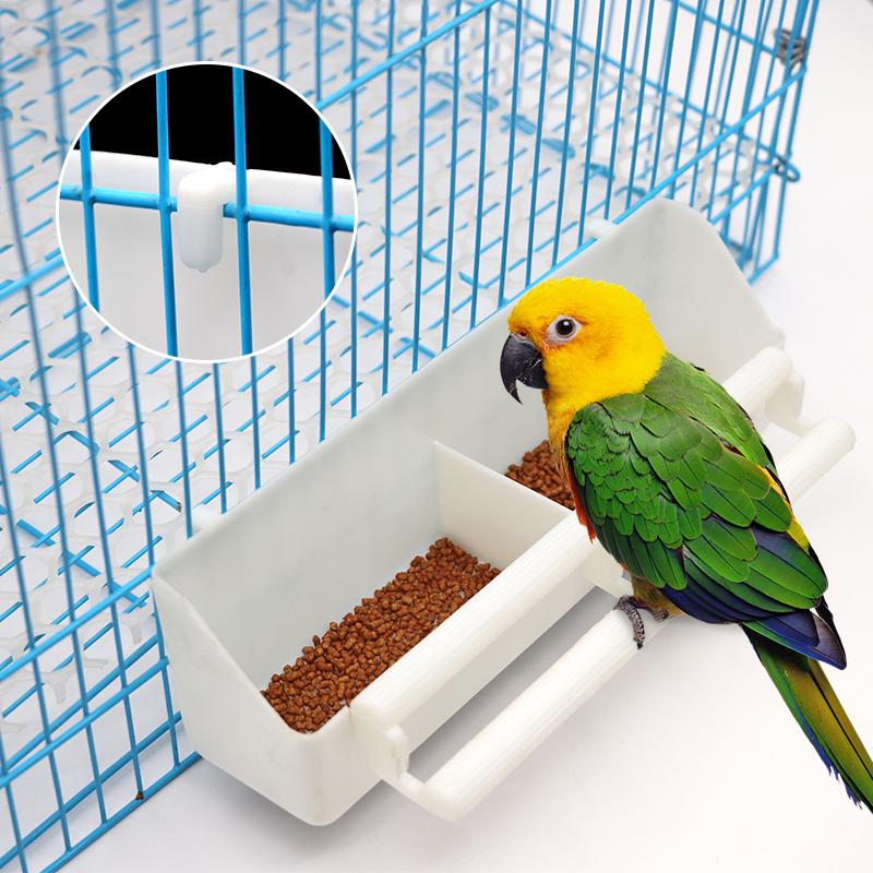 5Pcs Plastic Pet Bird Water Feeder Cup Standing Frame Food Feeder Device for Parrots Poultry Pigeon Quail Cages Feeder Drinker