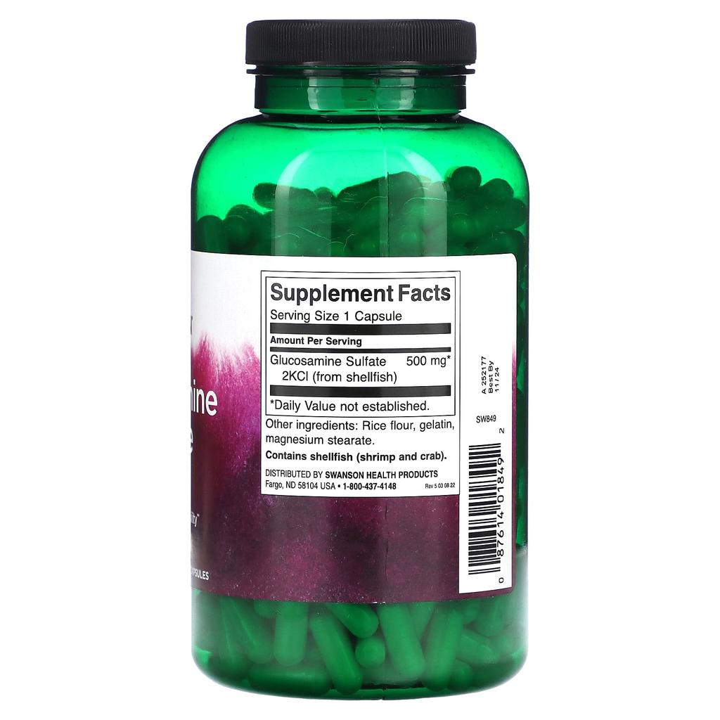 Glucosamine Sulfate 2Kci, 500Mg, 400 Capsules