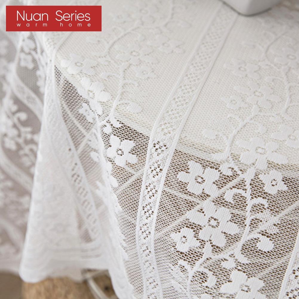 1PC Nuan Series 10-20% Light Blocking French Lace Warp Knitted Sheer Curtain for Living Room Bedroom Balcony Home Decor