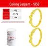 DIY Gold & Silver Jewelry Swirling Snake Ring Mold with Gold Beating Tools