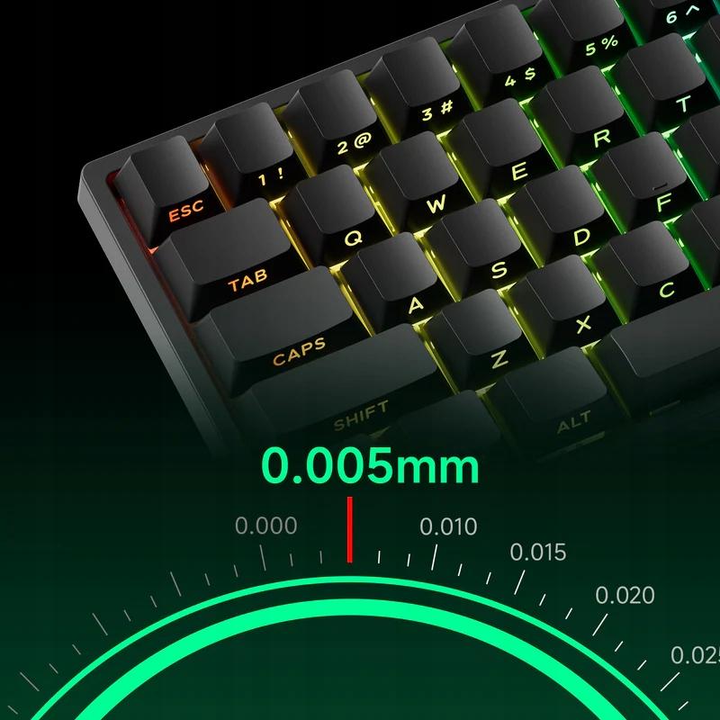 MonsGeek Fun68 HE Magnetic Keyboard - Black Side Print Rapid Trigger