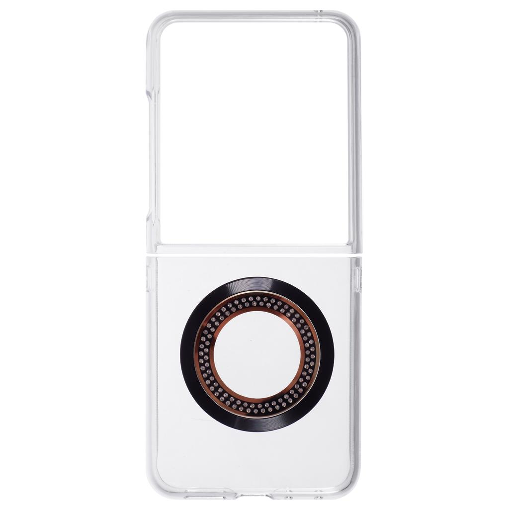 For Motorola Razr 50 Ultra 5G Magnetic Case Shockproof PC Phone Cover Rhinestone Decor