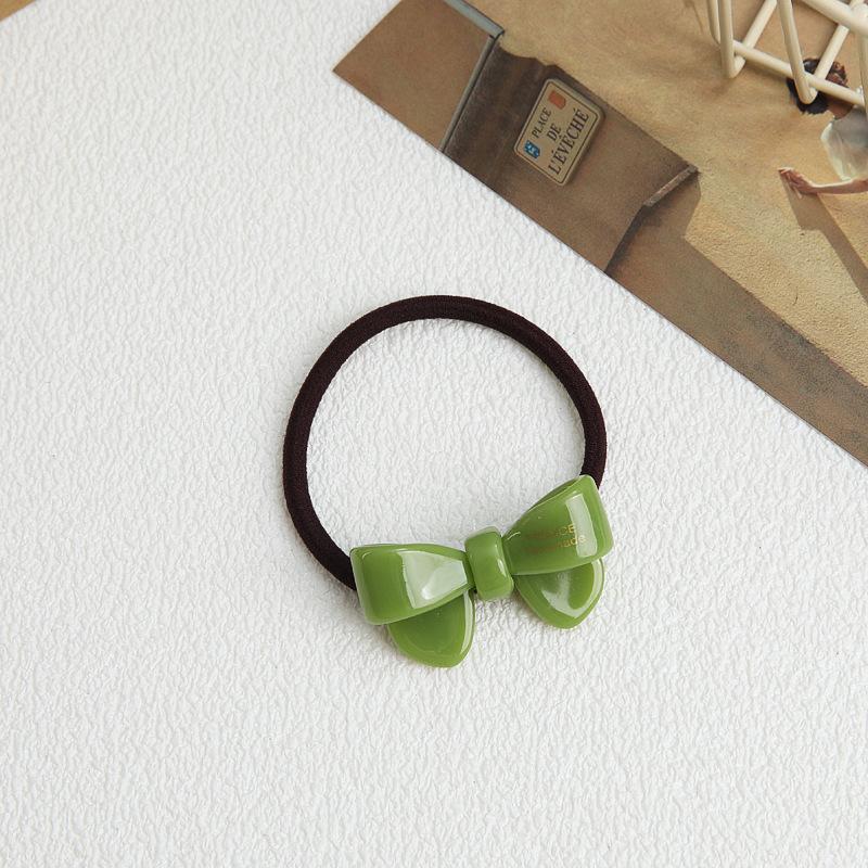 Gold Standard Acetic Acid Cute New Bow Hair Band Headband Hair Tie Rubber Band Elastic Durable Hair Rope Versatile
