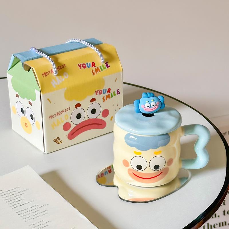 Creative funny mug gift box with souvenir practical ceramic cup for girlfriends, friends and girls birthday gifts