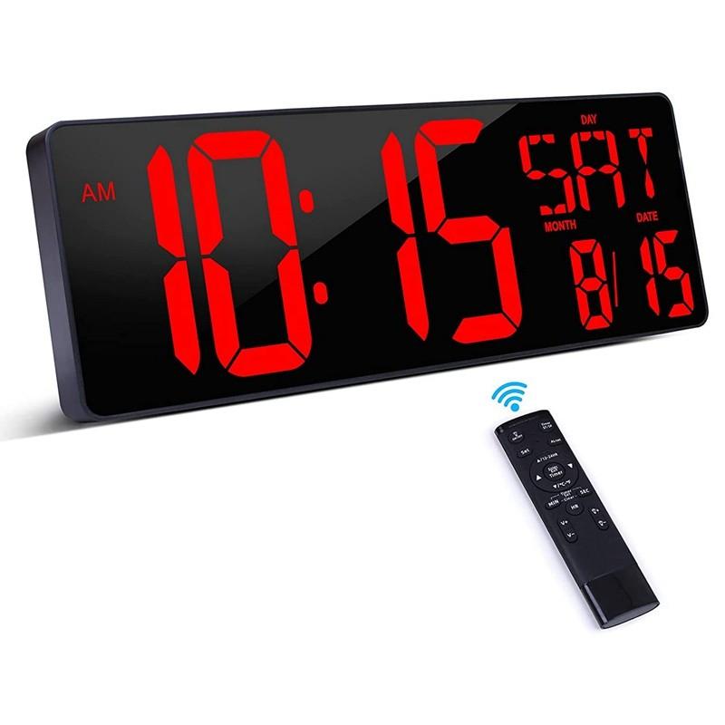Clock 16.5 Inch LED Display Count Electronic Clock Home Office Classroom Wall Clock Multifunctional Large Digital Timer