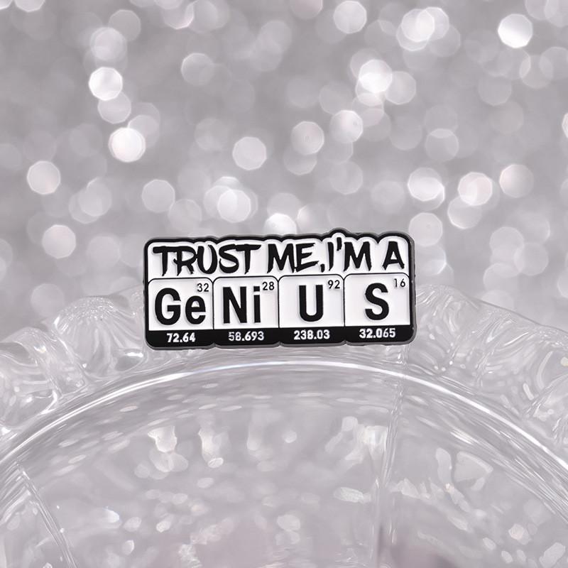 Multifunctional Chemical Element Brooch With Vibrant Colors For Accessories Fashion