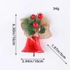 Cloche Jingle Noël 1PC: Couleurs Mélangées, Cloche Traîneau Classique Avec Baies Rouges, Nœuds À Carreaux, Décor Arbre Noël