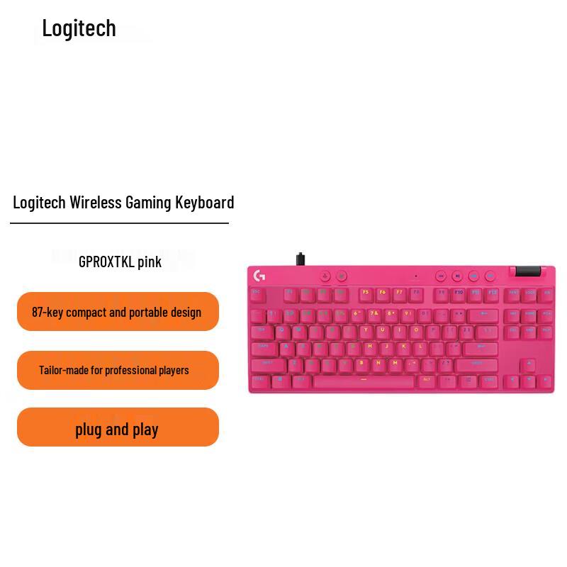 

Бездротова ігрова клавіатура Logitech G PRO X TKL LIGHTSPEED
