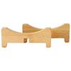 Pflanzenständer Bambus Blumentopfschale Kreuzförmig Multifunktion für Haustier Zuhause Küche 29x6cm